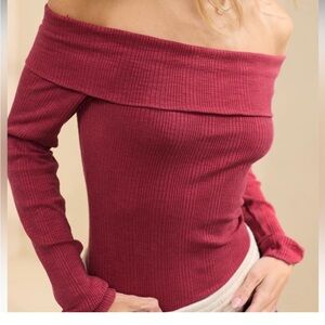 Aerie Off The Shoulder Sweater Bodysuit
